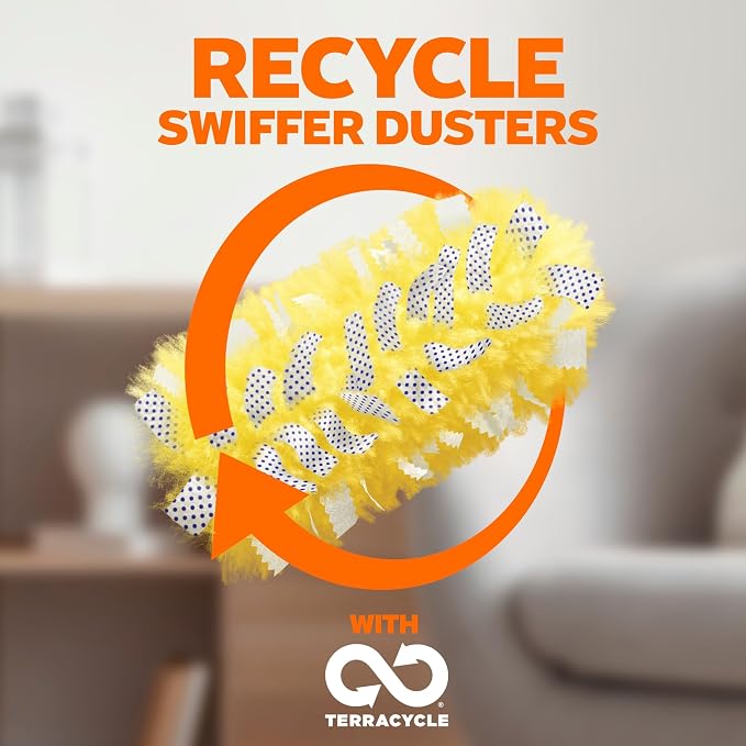 Swiffer Duster Kit with 3 ft Extendable Handle | Includes 1 Duster Extendable Handle (3 ft). 3 Heavy Duty Duster Refills. For Ceiling Fans, Vents, and Hard to Reach Places