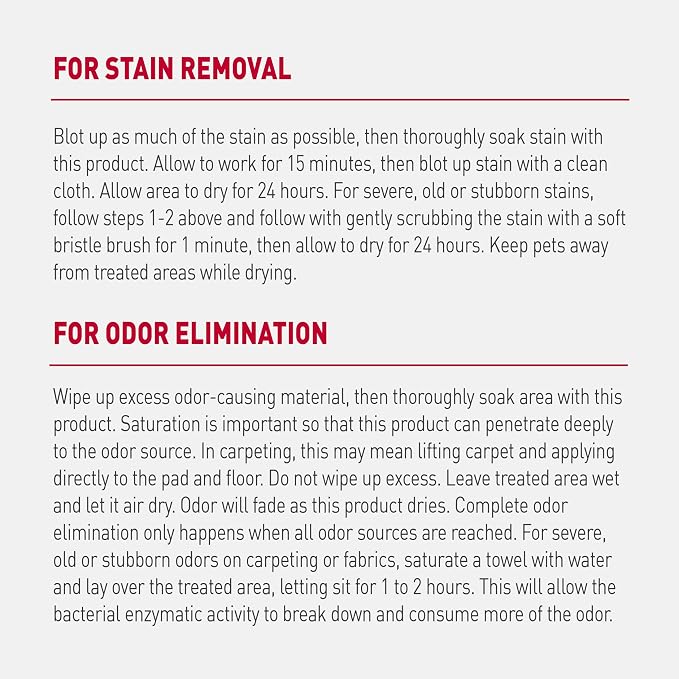 Nature’s Miracle Advanced Dog Stain & Odor Eliminator, Severe Mess, 1 gal | Enzymatic Cleaner Eliminates the Toughest Dog Messes, For Use on Multiple Surfaces, Safe For Pets and Home*, Fresh Scent