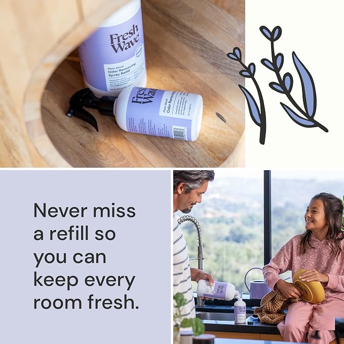 Fresh Wave Spray Refill Odor Removing Bundle: (3) 32 fl oz. Sprays - (1) Lemon, (1) Lavender, (1) Original
