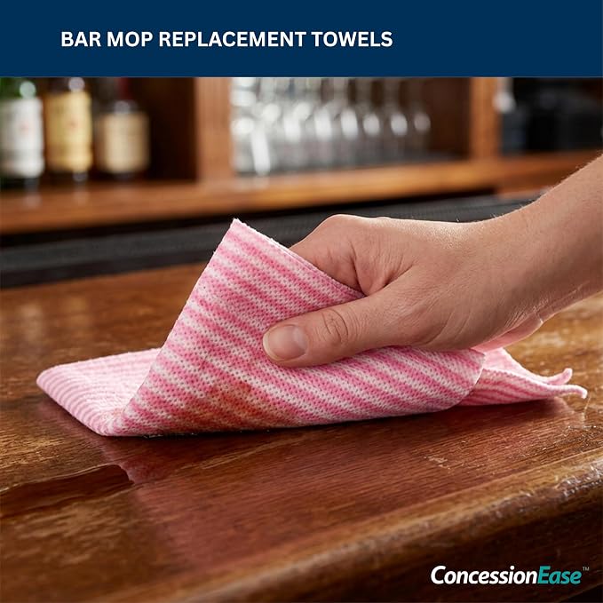 ConcessionEase Food Service Wipes – 200 Count 20" x 13" Disposable Bar Mop Replacement Towels – Cloth-Like Cleaning Wipes for Restaurants, Food Trucks & Kitchens