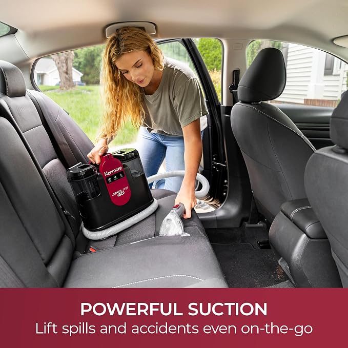 Kenmore KW1050.01 Upgrade Portable Heated Carpet & Upholstery Spot Cleaner | 16Kpa Power Suction, Versatile Tools for Pets, Area Rugs and Couches