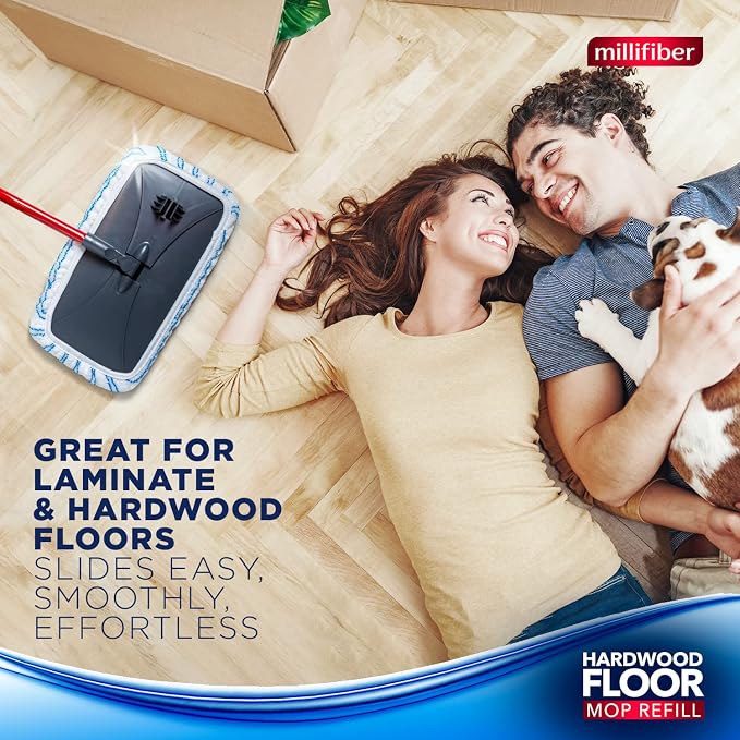 Millifiber Microfiber Mop Refills 15x8 Inches, 6-Pack (Mop is Not Included)