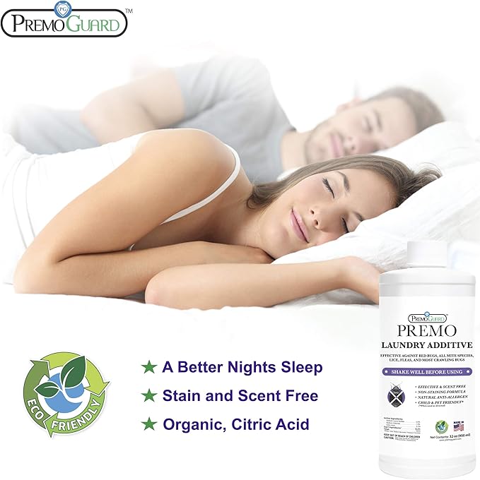 Premo Guard Bed Bug, Mite & Lice Natural Laundry Detergent Additive
