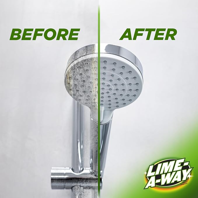 Lime-A-Way Bathroom Cleaner, 32 fl oz Bottle, Removes Lime Calcium Rust (Pack of 2)