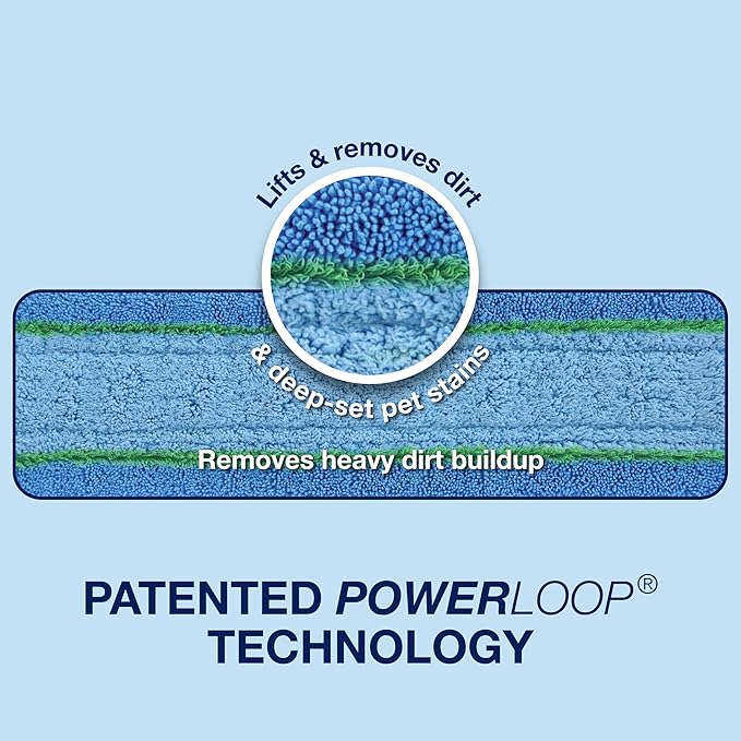 Bona Pet System Microfiber Deep Cleaning Pad for Multi-Surface Floors - Washable and Reusable - Safe on Hardwood Floors - Lifts & Removes Heavy Dirt and Pet Mess Build-up - Fits All Bona Mops