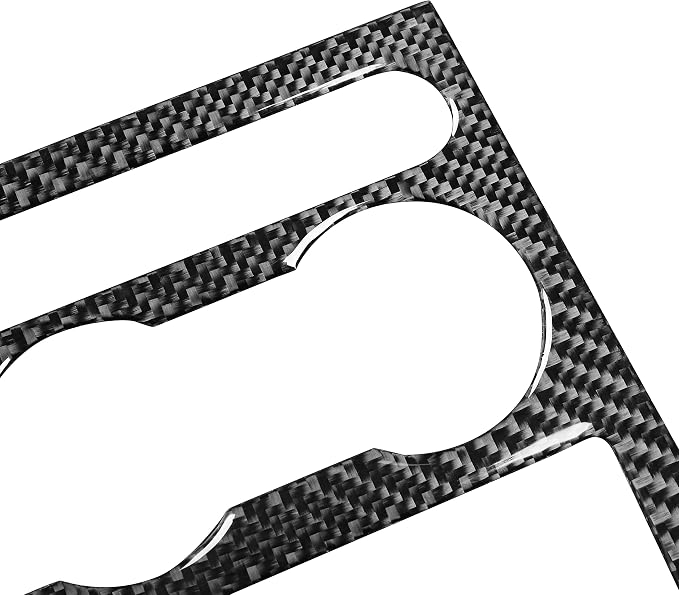 Real Carbon Fiber Trim for Ford Mustang GT Shelby Accessories | for 2005 2006 2007 2008 2009，Central Console Dashboard Panel Cover，Thick Overlay Sticker Decal，6PCs