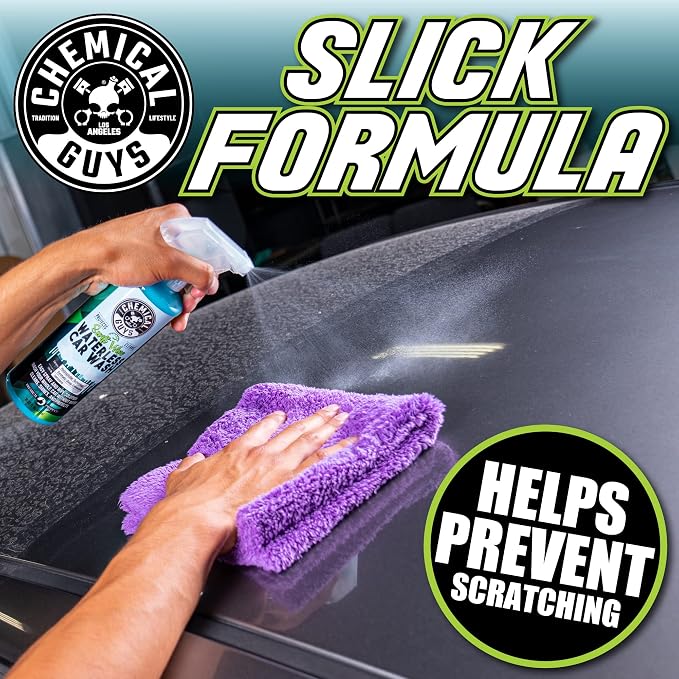 Chemical Guys, Swift Wipe Waterless Car Wash Spray, High Lubrication, 16 oz | Spray and wipe to clean and shine paint, glass and wheels with no water, a slick gloss for quick washes anywhere