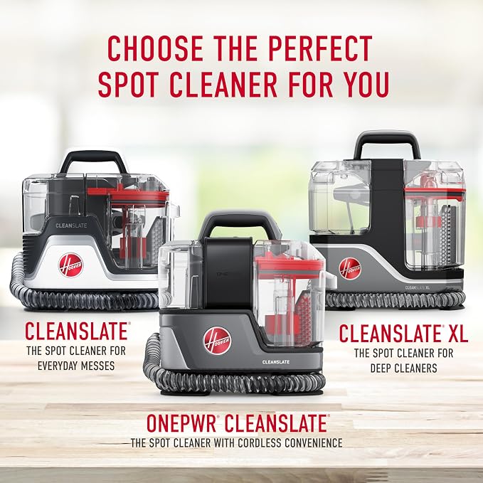 Hoover ONEPWR CleanSlate Cordless Portable Carpet + Upholstery Spot Cleaner | Powerful Suction, Versatile Tools, Car and Auto Detailer, Pair with Hoover Spot & Upholstery Cleaner Solution