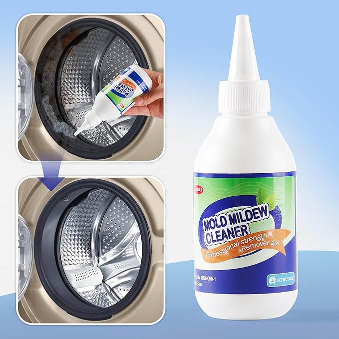 GELIVABLE Home Stain Cleaner Gel,Black Stain Remover for Household, 5 Fl Oz | Remove Black Stains from Washing Machine Seals, Refrigerator Strips, Grout, Showers, Tile and Kitchen Sinks
