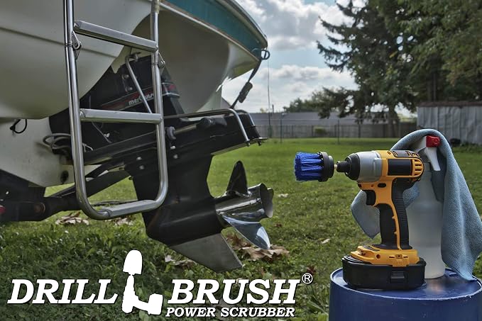 Boat Brush Scrubbing Accessories - Aquatic Cleaning Supplies - Boat Hull Cleaning Brush Set - Barnacle Remover - Boat Deck Brush - Tank Cleaning Tool Set - Fish Tank Scrubbing Brush - Boat Brush Set