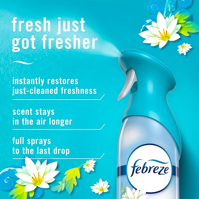 Febreze Air Mist, Air Freshener Spray, Odor Fighting Room Spray, Deodorizer for Home Bathroom Kitchen Office Apartment Dorm Room Classroom, Gain Honey Berry Hula Scent, 8.1oz (Pack of 2)