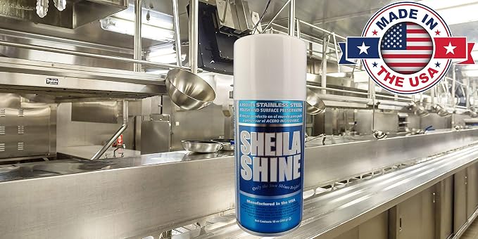Sheila Shine BULK Stainless Steel Polish & Cleaner | Protects Appliances from Fingerprints and Grease Marks | Residue & Streak Free | For Commercial Contractors | 55 Gal Drum