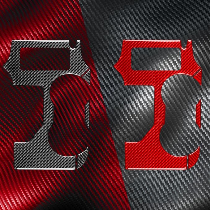 Real Carbon Fiber Trim for Toyota Camry Accessories | for 2012 2013 2014 Gear Shifter Console Panel Frame Sticker Interior Thick Overlay Decal - B