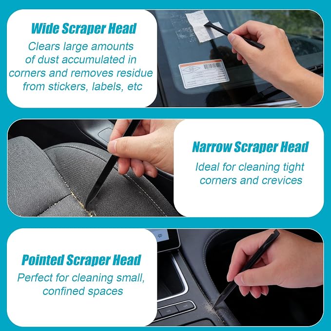 XANGNIER Car Detailing Kit Interior,Car Interior Cleaner Brush Set,10 Pcs | Car Care Detail & Cleaning Supplies Accessories Kits Tool,Suitable for Auto,SUV,Truck,Sedan,Dashboard,Panel,Viking