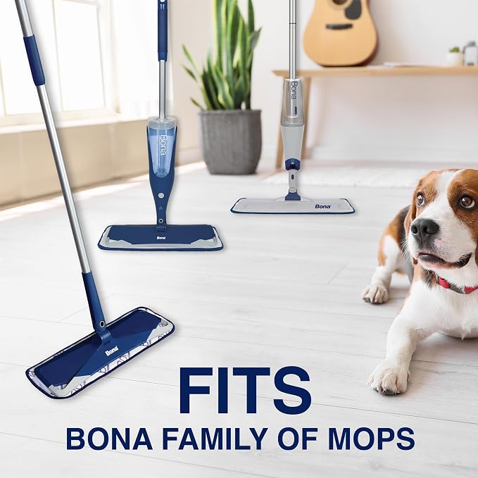 Bona Pet System Microfiber Deep Cleaning Pad for Multi-Surface Floors - Washable and Reusable - Safe on Hardwood Floors - Lifts & Removes Heavy Dirt and Pet Mess Build-up - Fits All Bona Mops
