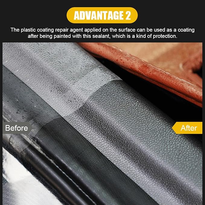 Car Trim Restorer - Interior Cleaner, Dashboard Polish, UV Restoring Spray | 100ml Rubber Shine, Odorless plastlc Restorer Protectant, Oil-Free Coat for Vinyl, Bumper, Console, Tire, Mirror