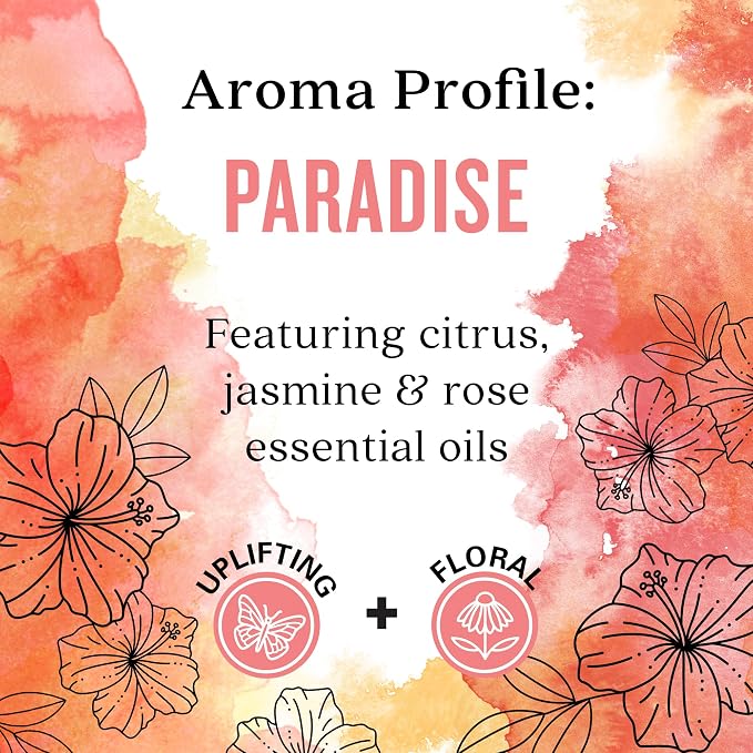 Aura Cacia Paradise Room Spray 8 Fl. oz. - Light Aroma, No Synthetic Fragrances
