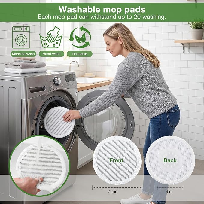 8 Pack Steam Mop Replacement Pads for Shark Steam Scrub Mop Pads | Steam Mop Pads for Various Floor Cleaning, for Shark S8201 S8001 S7001 S7201 S7000AMZ S7000 S7005 S7020 S7001C Steam Mop