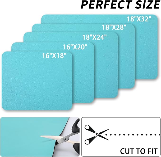 HotLive Dish Drying Mat for Kitchen Counter, Heat Resistant Drainer Mats with Non-slip Rubber Backed, Hide Stain Kitchen Super Absorbent Draining Mat, Easy to Clean Dish Rack Pad, Teal 16"x18"
