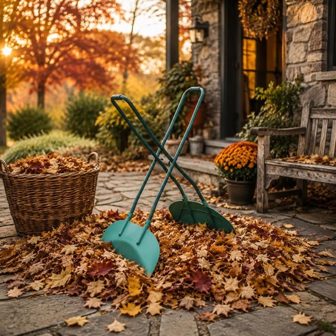 Debris Tongs with Long Handles Hand-Held Leaf Collectors Serrated for Garden Cleanup