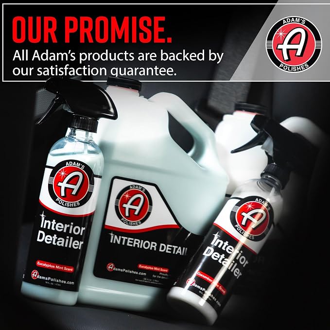 Adam's Polishes Interior Detailer 16oz - Total Car Interior Cleaner, Protectant & Dressing, All Purpose Cleaner & Leather Conditioner, Vinyl, Dashboard, Screen, Seat Cleaner & More