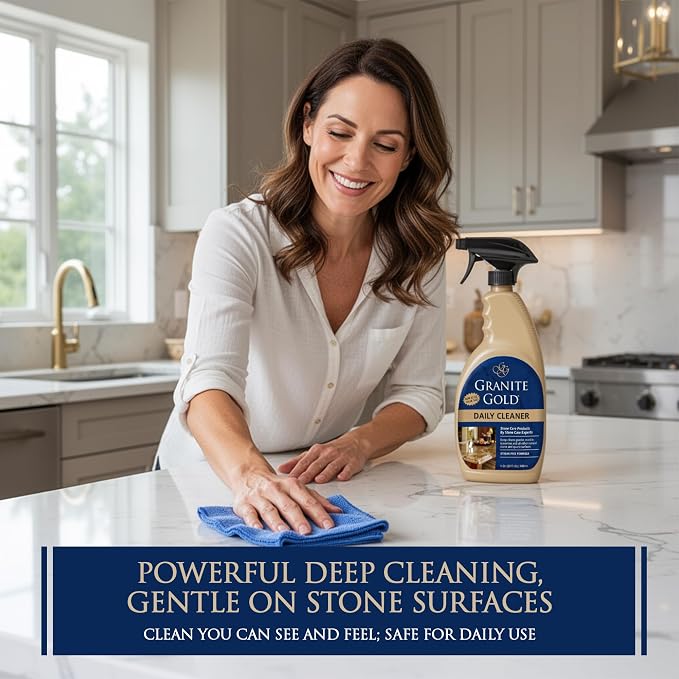 Granite Gold Daily Cleaner for Granite, Marble & Other Natural Stone & Quartz Surfaces, 32 Ounces