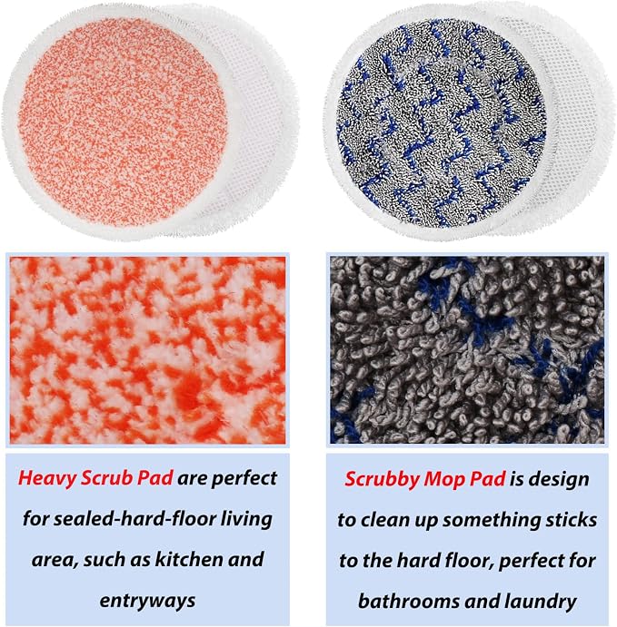 10 Pack Upgraded S8201 S8001 S7001 S7201 S7005 Mop Fit for Shark Steam Mop Replacement Pads S7000 Series, S7000 S7000AMZ S7001TGT Steam & Scrub All-in-One Scrubbing Mop for Model XKITP7000