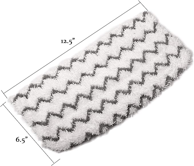 F Flammi 12 Pack Microfiber Mop Replacement Pads for Shark Steam Mop S1000/S1000A/C/WM/S1001C & S2001 with Professional Scrubbing Strips – Washable Reusable for Hardwood/Tile/Laminate