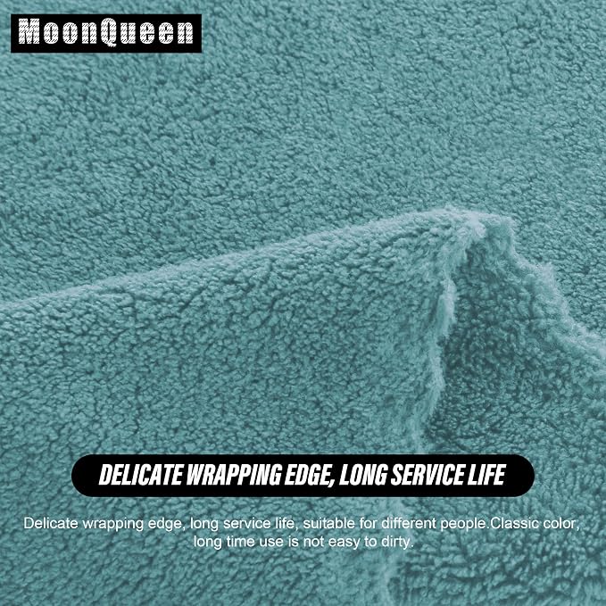 MOONQUEEN Ultra Soft Premium Washcloths Set - 12 x 12 inches - 24 Pack - Quick Drying - Highly Absorbent Coral Velvet Bathroom Wash Clothes - Use as Bath, Spa, Facial, Fingertip Towel (Teal)
