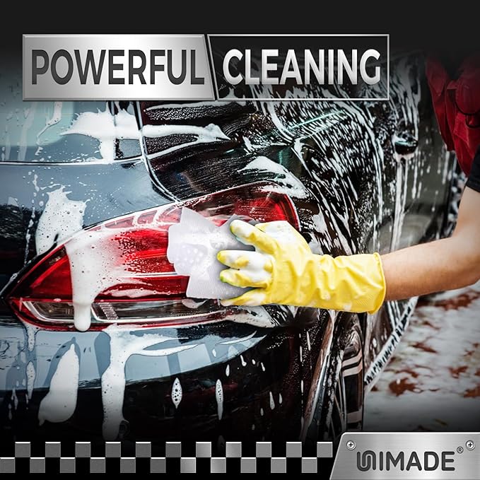 UNIMADE Shop Towels, 100 Pack Commercial Grade Work Rags Microfiber Towels for Cars Cleaning Rags Bulk Detailing Cloth for Automotive Bar Mechanic Restaurant Garage Housekeeping, 11.5"x 11.5", White