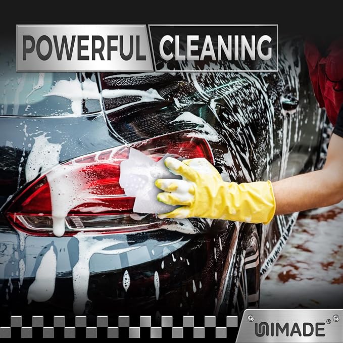 UNIMADE Shop Towel Rag, 200 Pack Reusable Rags Bulk Microfiber Cleaning Cloth Lint Free Towels for Car Kitchen Automotive Bar Mechanic Restaurant Garage, 11.5"x 11.5", White
