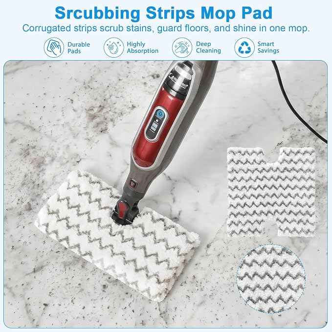 3 Pack Steam Mop Replacement Pads for Shark Genius S5003D S3973D | for Shark Lift-Away Pro Steam Mop S3973 S3973WM S5001 S5002Q S5003A S5004 S5004QW S6001WM S6002 S6003D P184WQ Steamer Pads
