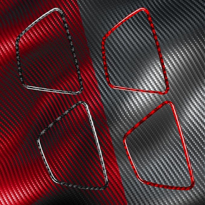 Fit for Toyota 4Runner(N210) 2003-2009 Real Carbon Fiber Car Interior | for SR5/Sport Edition/Limited 2003 2004 2005 2006 2007 2008 2009 | Accessories | Door Speaker Surround Trim | Anti-scratch