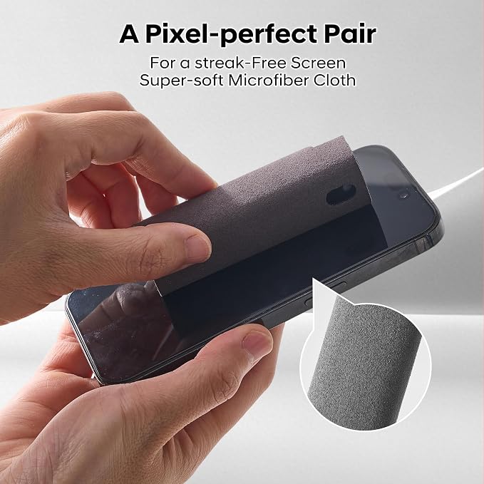 YTT Screen Cleaner, Screen Cleaner Spray Kit with Ultra-Fine Microfiber Cloth, Touchscreen Mist Cleaner for iPhone, iPad, MacBook, Laptop, Monitor & TV, Streak-Free Cleaner, Gray & Light Gray, 2 Pack