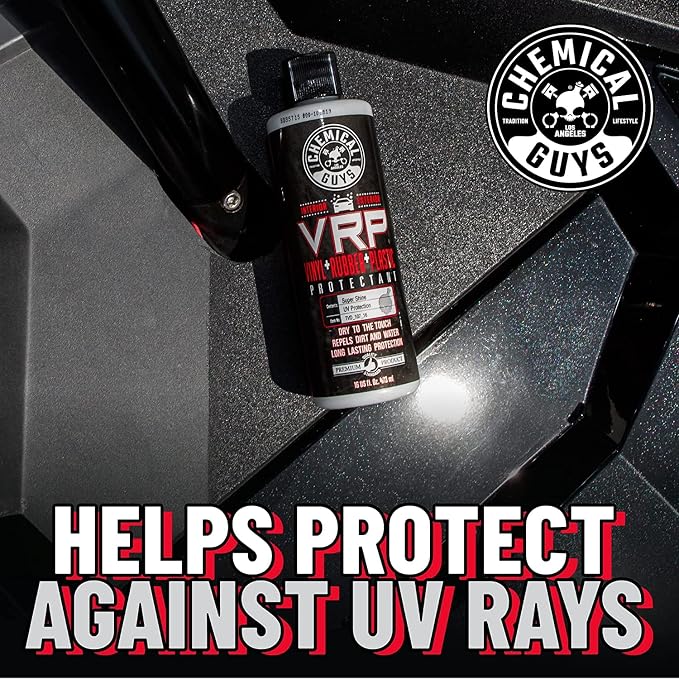 Chemical Guys, VRP Vinyl, Rubber & Plastic Dressing, Dry to Touch, 3-Pack | Satin shine on tires, trim, dashboards and weatherstripping, non-greasy and dry to the touch, indoors or out