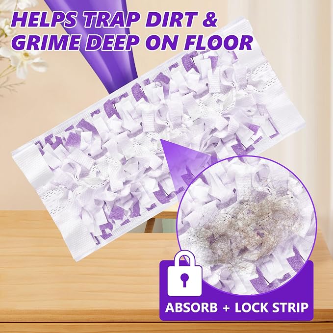 Disposable Mop Pads Refills for Swiffer WetJet Spray Mop - Wet Jet Refill Pads for All Purpose Multi Surface Hardwood Floor Cleaning - Thickened and Super Absorbent - 30 Count
