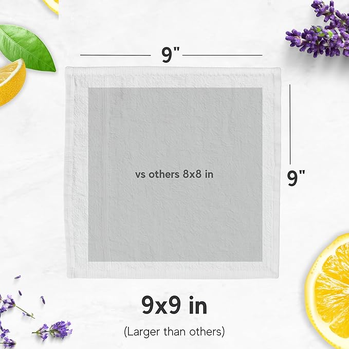 120 Hot or Cold Wrapped Moist Towels – 9'' x 9" Moist Towelettes Individually Wrapped Scented Disposable Face & Hand – Pre-Moistened Hand Wipes Soft Refreshing for Travel, Spa, Restaurant - Mixed