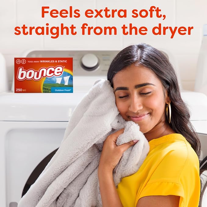 Bounce Fabric Softener Sheets, Outdoor Fresh Scent, 120 Count