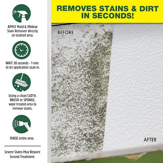 STAR BRITE Professional Grade Mold & Mildew Stain Remover - 32 OZ (120032)