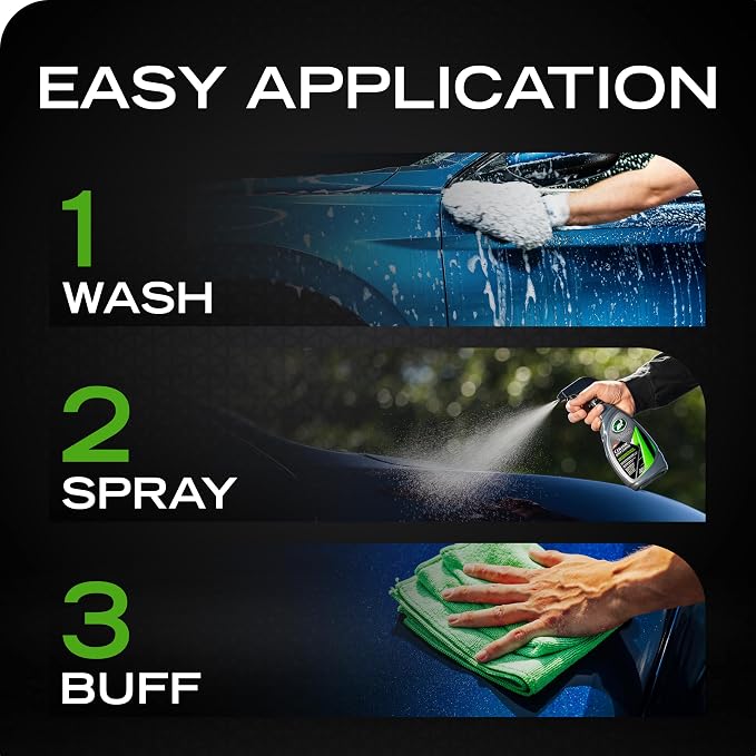 Turtle Wax Hybrid Solutions Ceramic Spray Coating, High Shine Car Wax, Offers Durable Paint Protection, Extreme Water Beading Action, Safe for Glass, Wheels, Trim and More, 16 oz (Pack of 1)