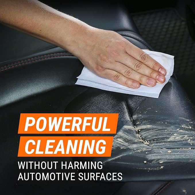 Armor All Interior Car Cleaning Wipes, Canister, Powerful Cleaning for Dashboards, Vinyl, Clear Plastics, Carpet and Fabric, 25 Count (Pack of 2)