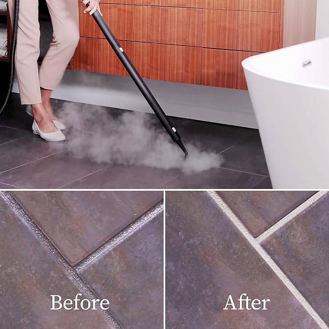 Dupray Neat Steam Cleaner for Home - Essential Pack | Powerful Multipurpose Steamer | Chemical-free cleaning for floor, car, wall, grout & kitchen | Steam mop | 17 Accessories
