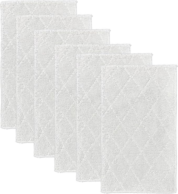 Light 'N' Easy Steam Mop Pads Replacement Reusable for S3601 S3101 S7326 7688ANB 7688ANW Floor Microfiber Cleaning Cloths(8 Pack) (6)