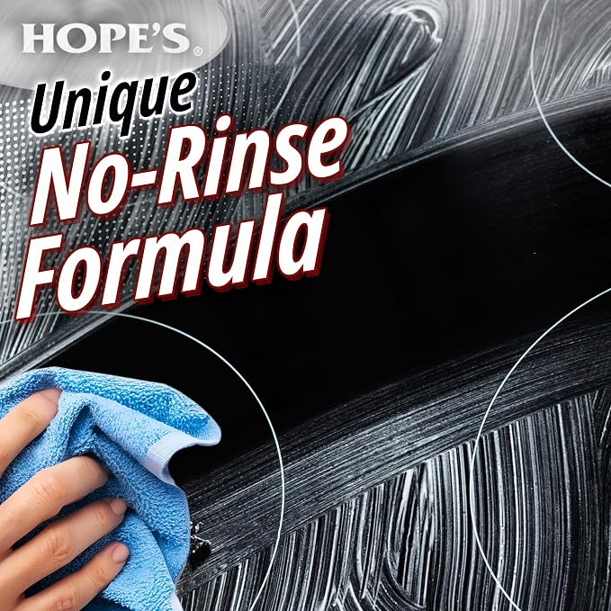 HOPE'S Perfect Cooktop Glass and Ceramic Cooktop and Stove Top Cleaner, Fast Acting and Removes Burnt on Stains from Glass Ceramic Smooth Top Ranges with its No Rinse Formula, 10.6 Oz, Pack of 1