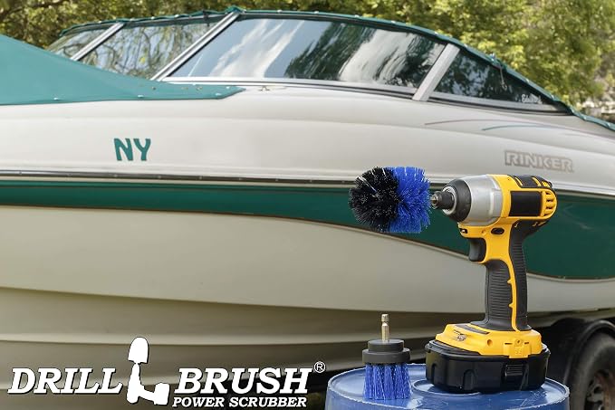 Aquatic Cleaning Supplies - Pool Cleaning Brush - Boat Carpet Cleaner Tools | Pool Accessories Kit - Brush for Pool Maintenance and Upkeep - Pool Liner Cleaning Solutions - Diving Board Cleaning Brush