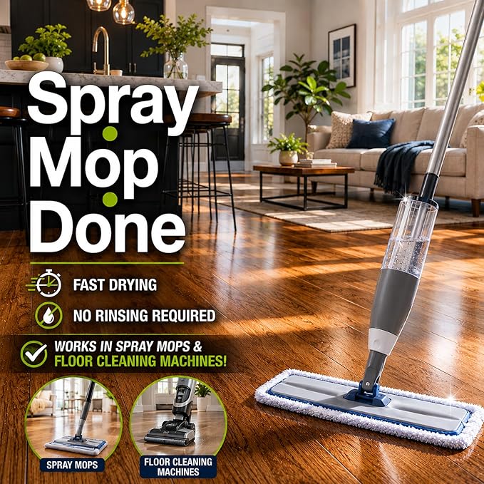 Black Diamond Stoneworks Wood & Laminate Floor Cleaner – No-Rinse Streak-Free Cleaner for Hardwood, Laminate, Engineered Wood & Luxury Vinyl Plank Floors (4 Gallons)