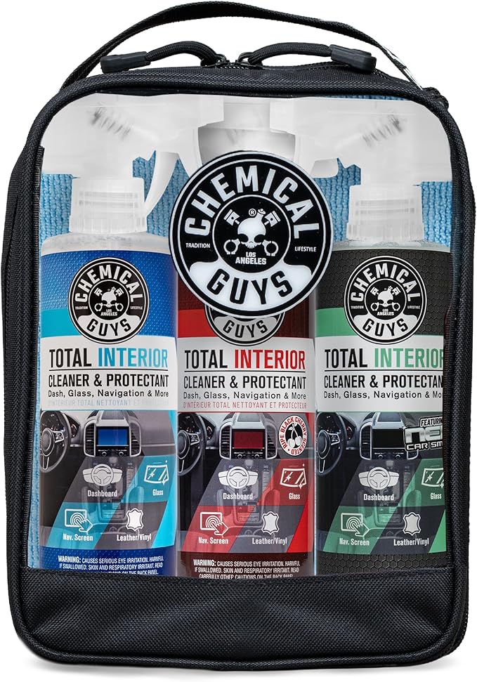 Chemical Guys, Total Interior Cleaner Variety Kit, New Car & Black Cherry | Sample two aromas in one box, a one-step spray for dashes, seats, door panels and screens, boxed ready to gift