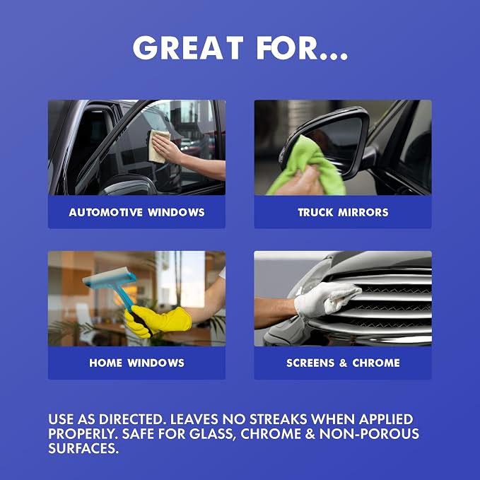 BullSnot! VizABull Glass Cleaner Foam Spray, Streak-Free for Car Windshield, Mirror, Window Cleaning - Heavy Duty for Auto Exterior - Ammonia-Free, No Drip, Quick Dry - 19 Fl Oz, 1 Can