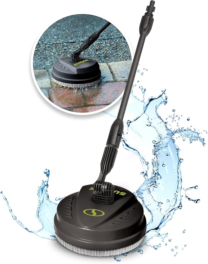 Sun Joe 10-Inch Multi-Surface Pressure Washer Cleaner Attachment with Dual 360° Rotating Spray Nozzles – Deck, Patio, Driveway & Garage Cleaning for SPX Series Pressure Washers, SPX-PCA10
