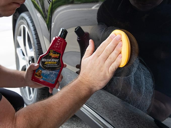Meguiar's Water Spot Remover,Heavy Duty Water Spot Remover for Cars,Remove-Water Stains and Polish Glossy Paint with a Versatile Clear Coat Safe Formula,16 oz,(Pack of 6)
